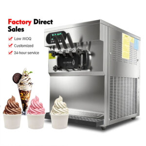 Commercial Use Soft Serve Gelato Ice Cream Machine Maker Wholesale Commercial Use for Fruit Milk Water Flour Nuts