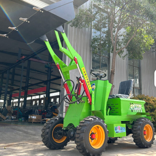 3 Ton/ 6600lbs Mini Wheel Loader 4x4 Electric Small Wheel Loader ...