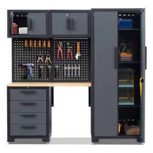 Garage Storage Cabinet System – 7-Piece Workshop Set