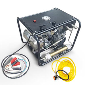 12V Oil-Free Piston Air Compressor for Hookah Diving System