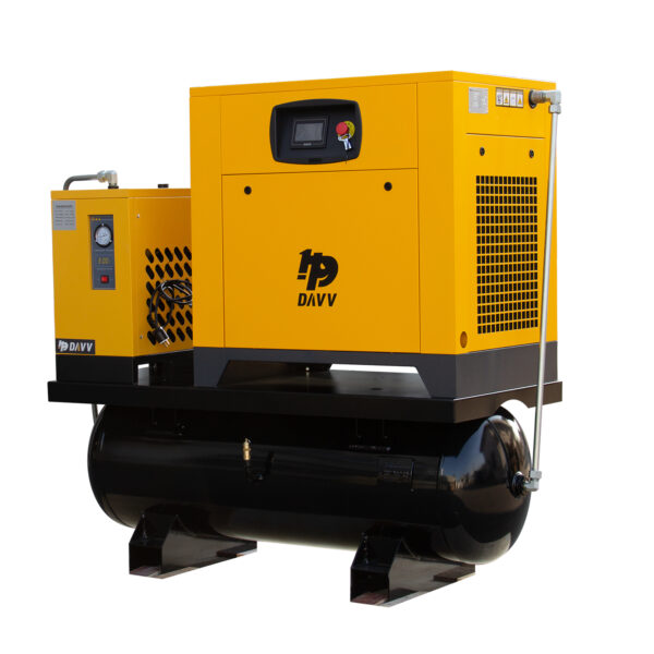 20HP 81CFM VSD Rotary Screw Compressor With Tank And Air Dryer 460V ...