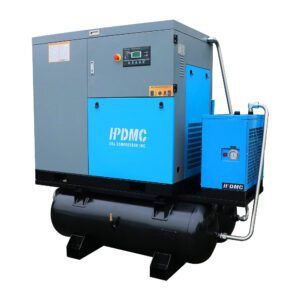 30HP All in One Screw Air Compressor with Double 80 Gallon Tank and Air Dryer 120CFM 125PSI