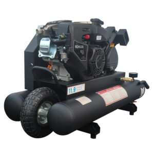 6.5HP 12CFM Gas Powered Air Compressor Double 4.5 Gallon Tank Portable