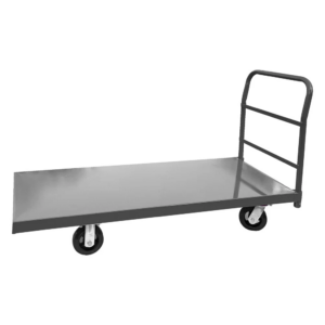 2000 lbs Heavy Duty Platform Truck Steel Deck with 6 Inch Rubber Casters