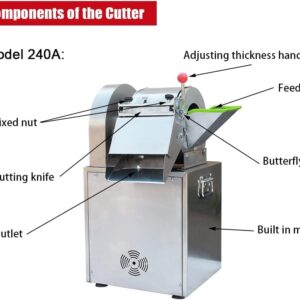 Potato Cutter Stainless Steel Blade Detail Adjustable Cutting System